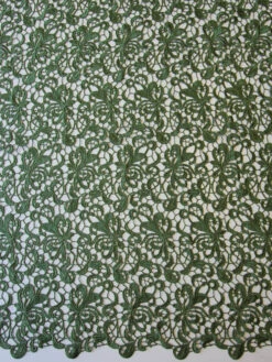 Olive Guipure Lace - Reese -Elegance in Lace olive guipure lace reese