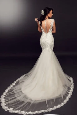 Ivory Beaded Lace - Cara -Elegance in Lace paloma cara lace back