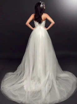 Ivory Beaded Lace – Valerie -Elegance in Lace penelope back