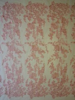 Pink Embroidery Lace - Garbo -Elegance in Lace pink embroidered lace garbo full width