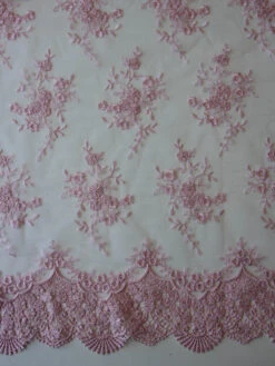 Pink Embroidered Lace - Kirsty -Elegance in Lace pink lace kirsty