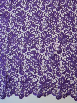 Purple Guipure Lace - Reese -Elegance in Lace purple guipure lace reese