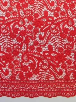 Elegance in Lace -Elegance in Lace red guipure lace finola