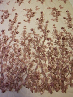 Antique Rose Beaded Lace - Drew -Elegance in Lace rose lace drew main border