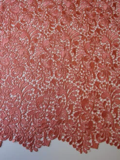 Salmon Pink Guipure Lace - Theresa -Elegance in Lace salmon guipure lace theresa d894f720 c311 47a0 92a1 591b91d2e3b3