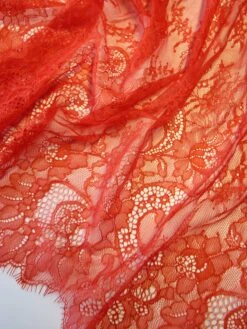 Scarlet Raschel Lace - Vernita 13 Scarlet Raschel Lace - Vernita -Elegance in Lace scarlet lace vernita close up