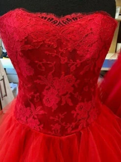 Scarlet Chantilly Lace - Kate 13 Scarlet Chantilly Lace - Kate -Elegance in Lace scarletweddingdress1