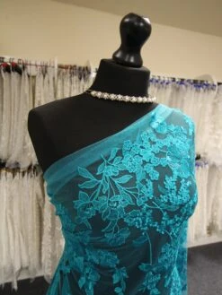 Peacock Embroidery Lace - Garbo 10 Peacock Embroidery Lace - Garbo -Elegance in Lace turquoiselace garbo2 609f41fe d9a3 4d66 95ab 6caa9ebe1ef9