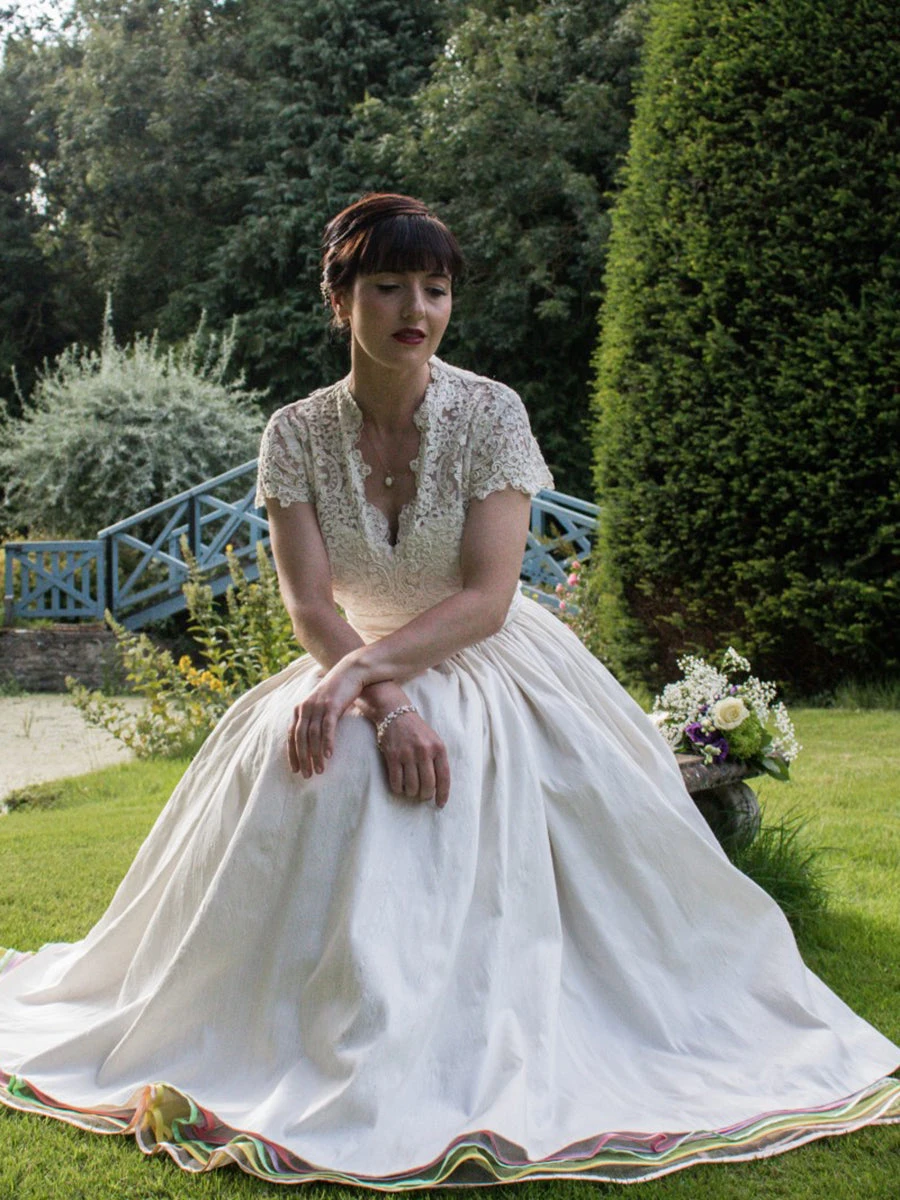 White Corded Lace - Belinda 13 White Corded Lace - Belinda - Image 11