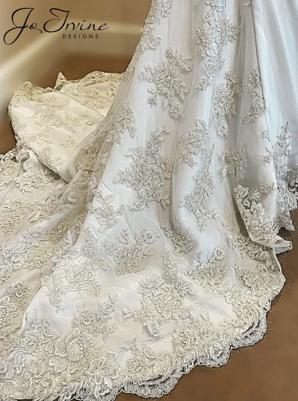 Ivory Beaded Lace - Victoria 16 Ivory Beaded Lace - Victoria - Image 14