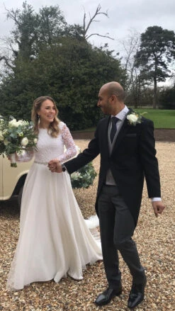 White Guipure Lace - Guinevere -Elegance in Lace wedding dress using white guipure lace guinevere 1