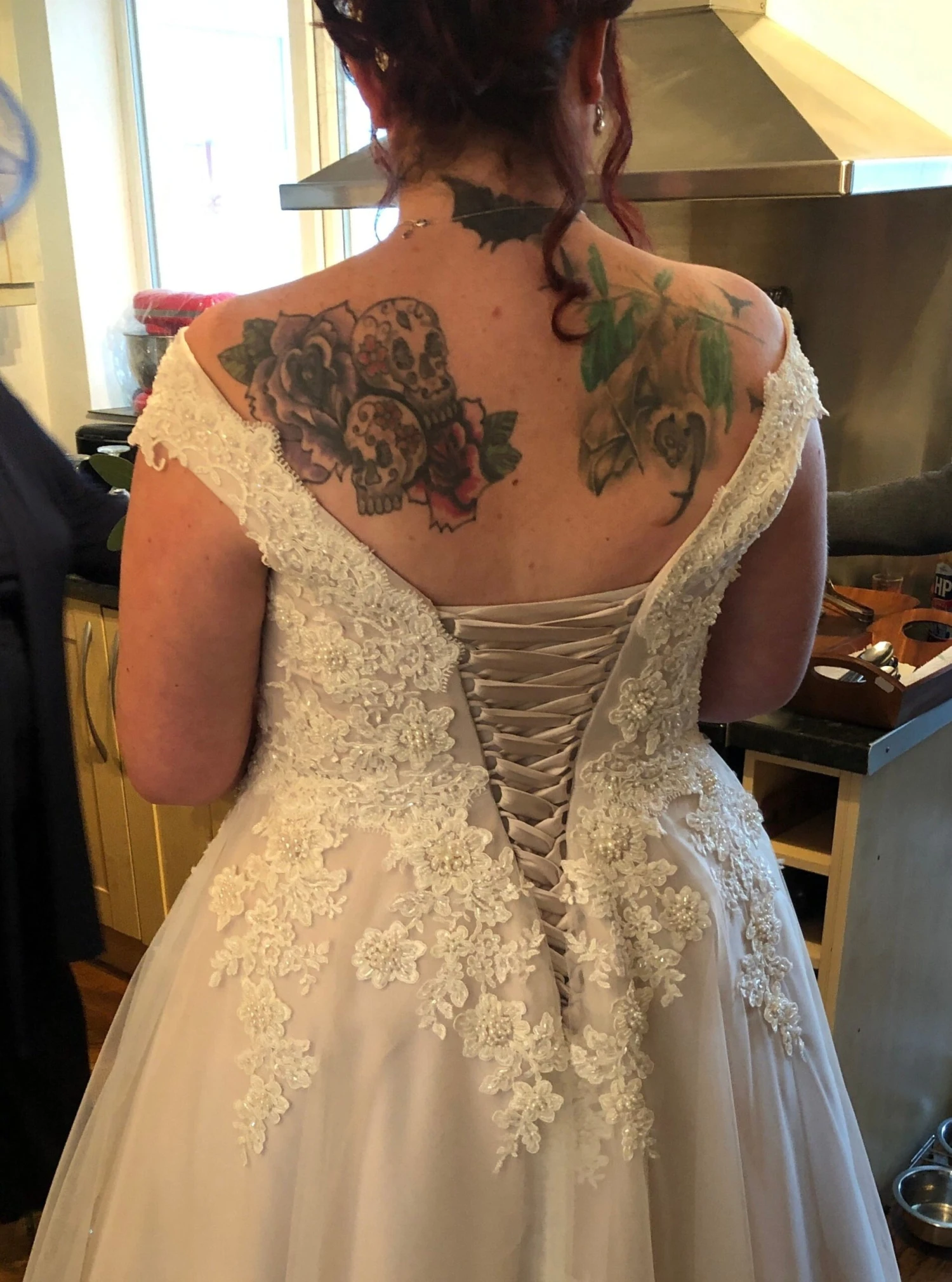 Ivory Beaded Lace - Daisy 8 Ivory Beaded Lace - Daisy - Image 6