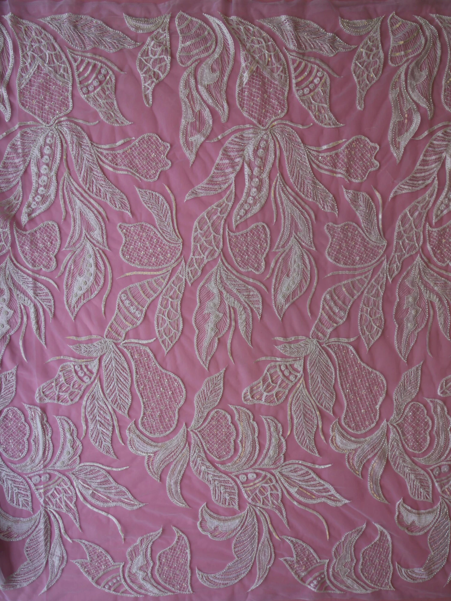 White Beaded Lace - Bridget 6 White Beaded Lace - Bridget - Image 4