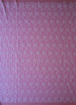 White Beaded Lace - Fearne -Elegance in Lace white beaded lace fearne full width