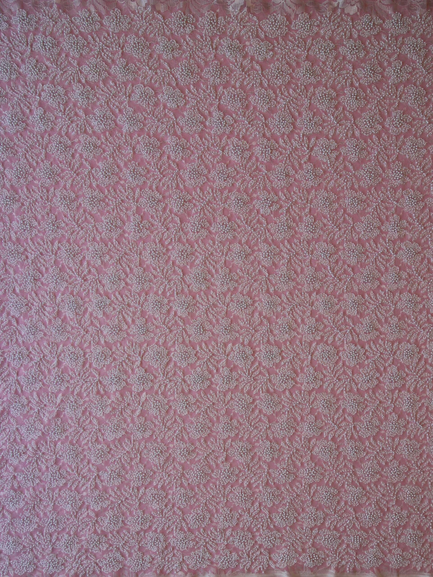 White Beaded Lace - Lucille 6 White Beaded Lace - Lucille - Image 4