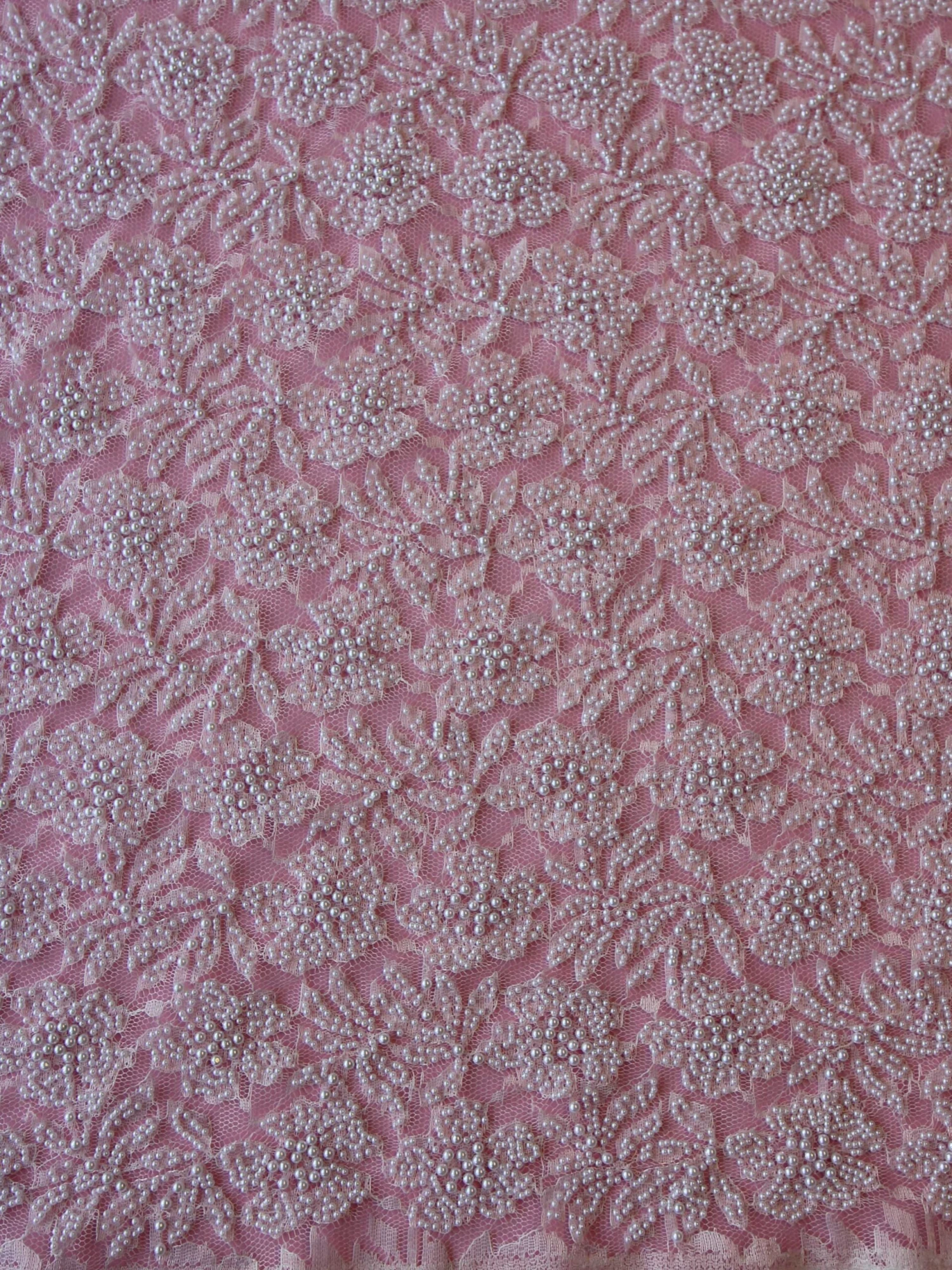 White Beaded Lace - Lucille 5 White Beaded Lace - Lucille - Image 3