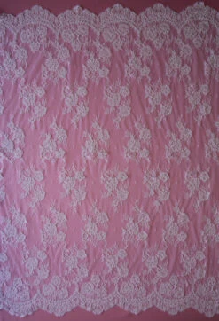 White Corded Lace - Amelia 14 White Corded Lace - Amelia -Elegance in Lace white corded lace amelia full width