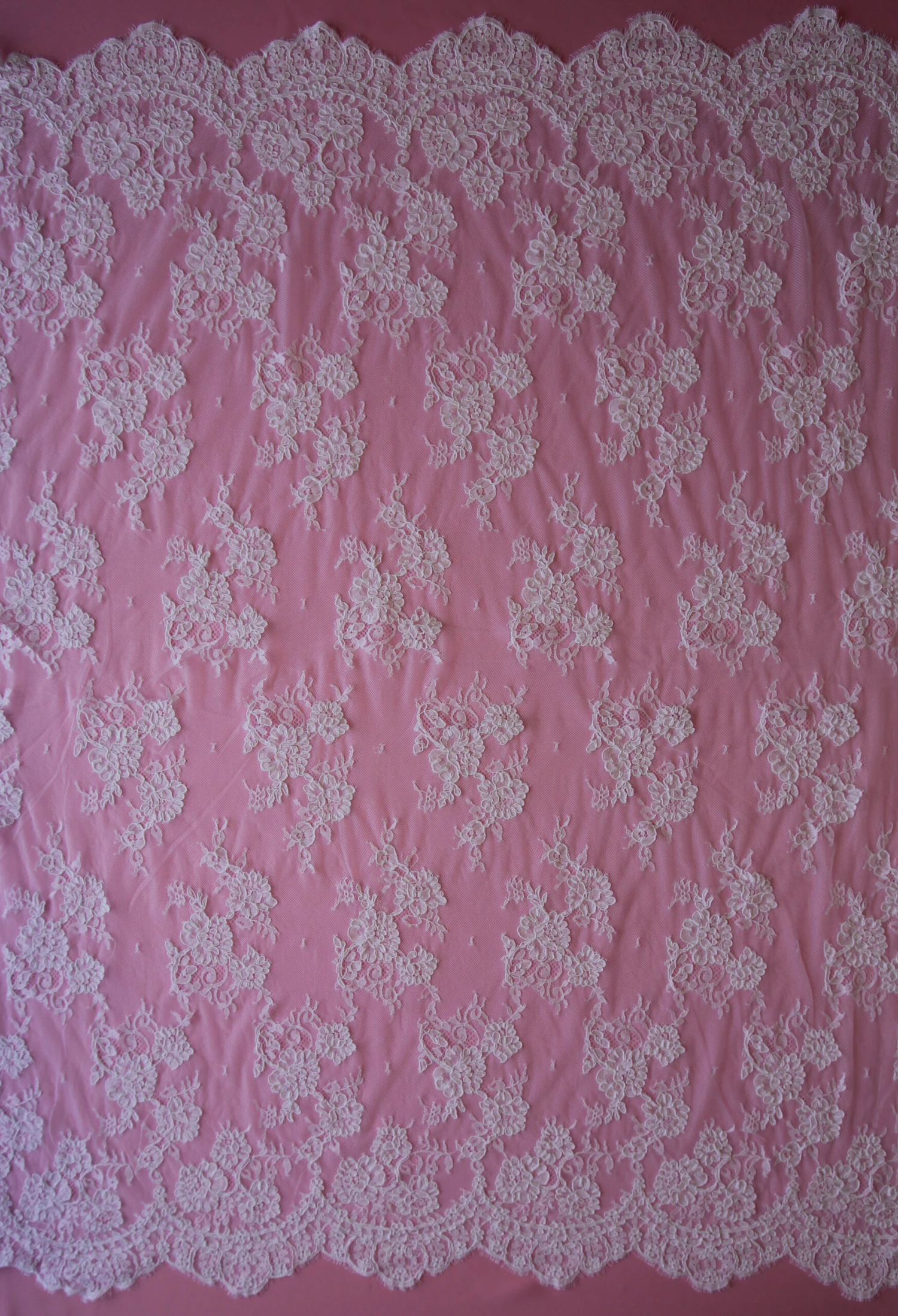 White Corded Lace - Amelia 6 White Corded Lace - Amelia - Image 4