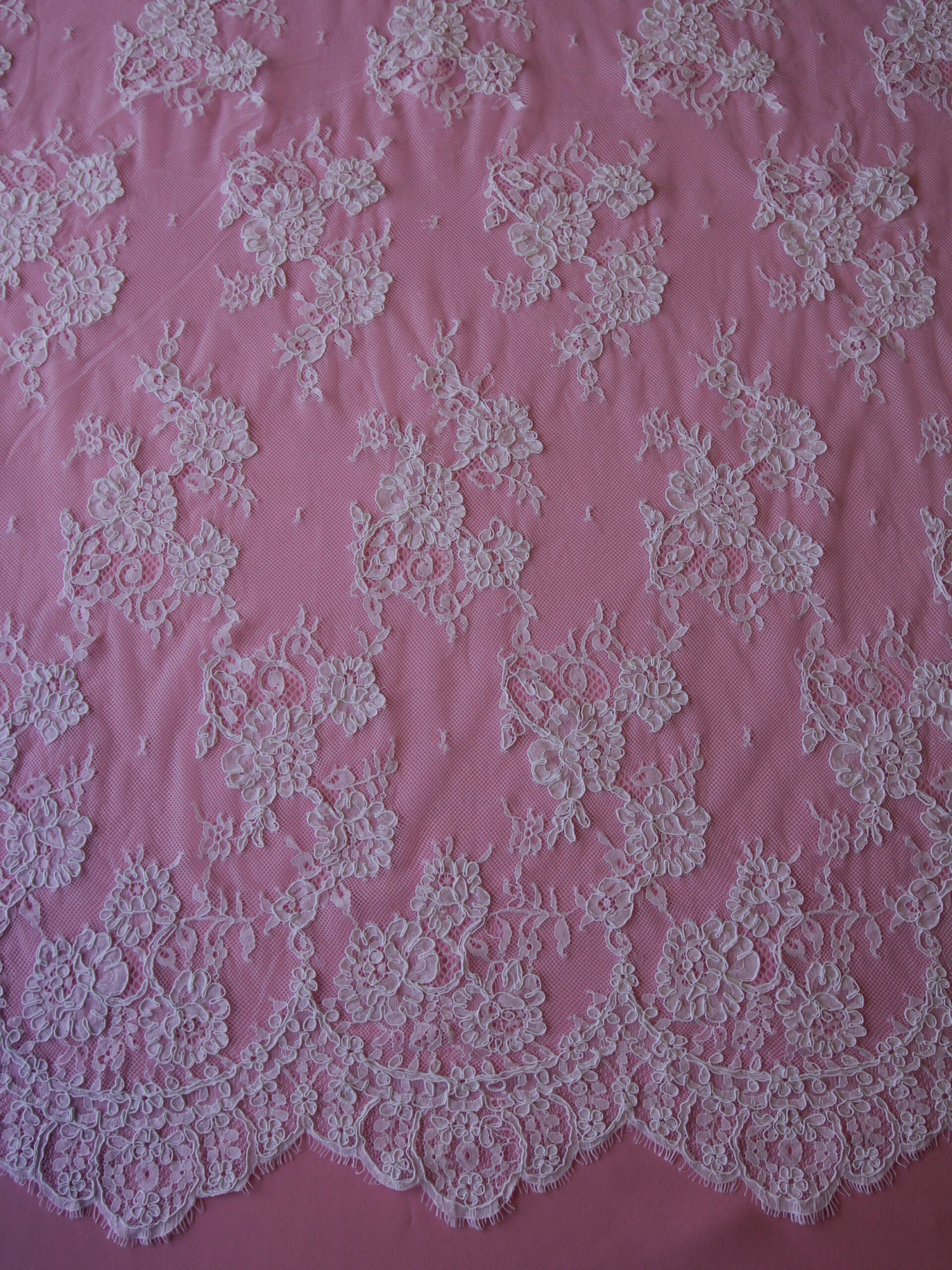 White Corded Lace - Amelia 10 White Corded Lace - Amelia - Image 8