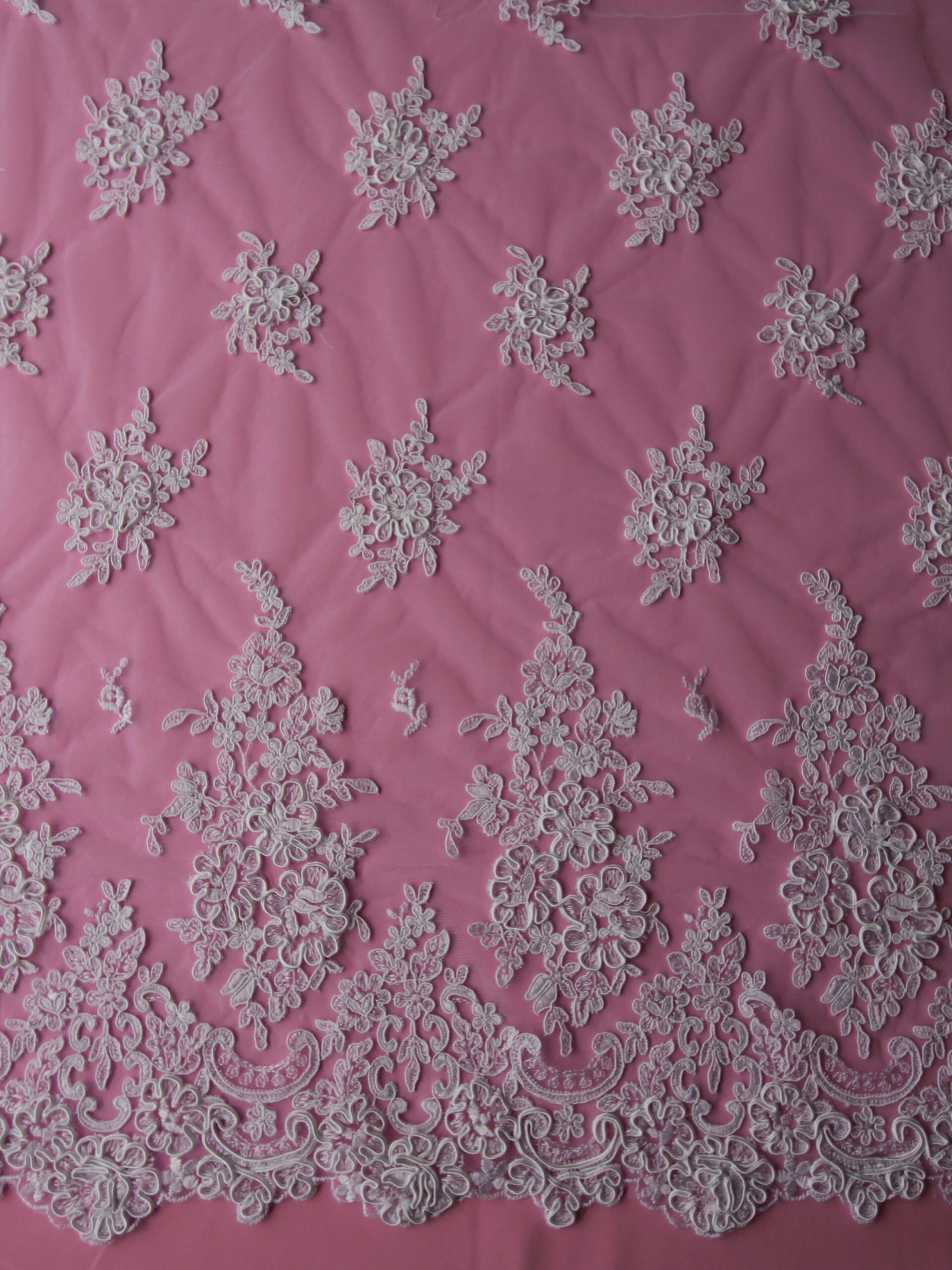 White Corded Lace - Belinda 5 White Corded Lace - Belinda - Image 3