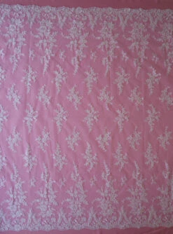 White Corded Lace - Delmira 13 White Corded Lace - Delmira -Elegance in Lace white corded lace delmira full width