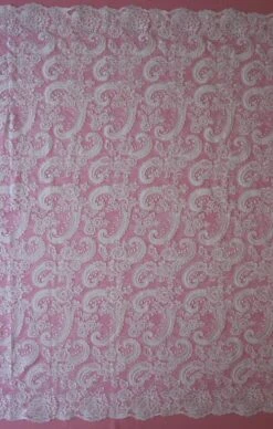 White Corded Lace - Isla -Elegance in Lace white corded lace isla full width