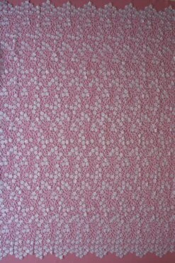 White Guipure Lace - Ebba -Elegance in Lace white guipure lace ebba full width