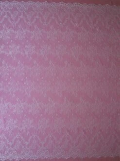 White Raschel Lace - Mae -Elegance in Lace white raschel lace mae full width